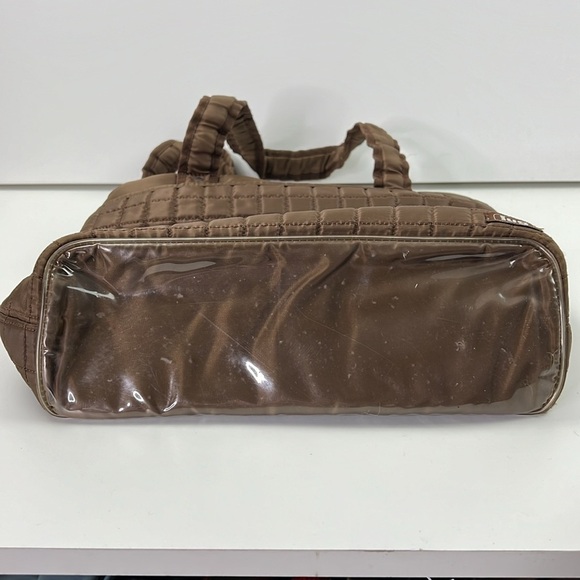 Lug "Taxicab Tote" Quilted Travel Bag in Mocha Brown - Picture 3 of 6
